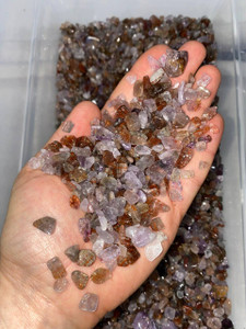 Super 7 Crystal Polished Chips 5mm - 7mm Super Seven Chips 1lb bag