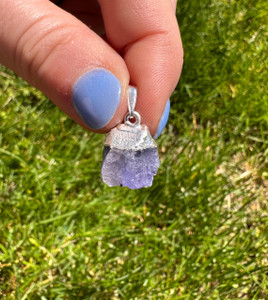 Tanzanite Pendant in Sterling Silver 