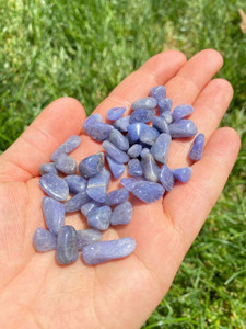 Tanzanite Tumbled Stone Chip Grade A - Polished Tanzanite Chip Crystal