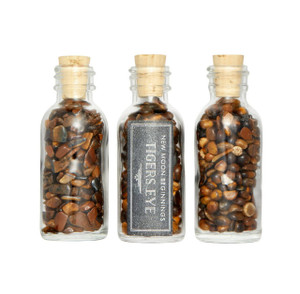 Tigers Eye Crystal Chips Bottle