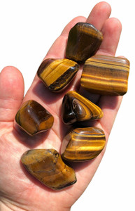 Tigers Eye Tumbled Stone - Polished Natural Tigers Eye Crystal