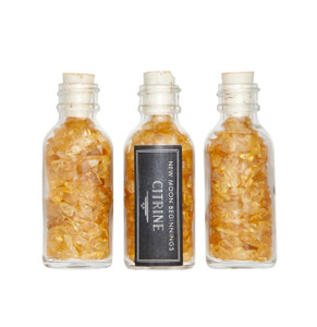 Treated Citrine Crystal Chips Bottle