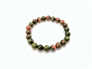 Unakite Elastic Bracelet - 6mm and 8mm Beads Unakite Elastic Bracelet - 6mm and 8mm Beads