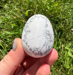 White Howlite Egg 