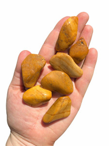 Yellow Jasper Tumbled Stone - Polished Natural Jasper Crystal