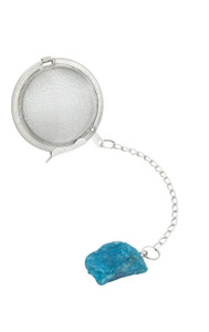 Raw Blue Apatite Crystal Tea Infuser 
