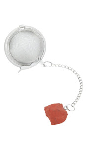Raw Red Jasper Crystal Tea Infuser 
