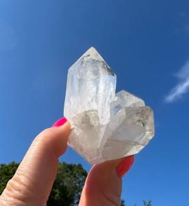 Raw Clear Quartz Cluster with Large Points A Grade