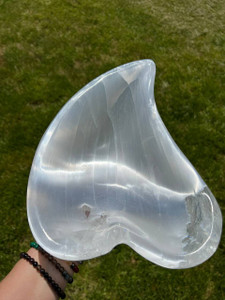 Selenite Bowl - Large Heart Bowl - No.21
