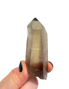 Smoky Citrine Lemurian Quartz Crystal Point 