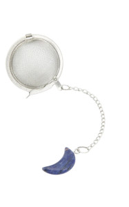 Sodalite Moon Shaped Crystal Tea Infuser 