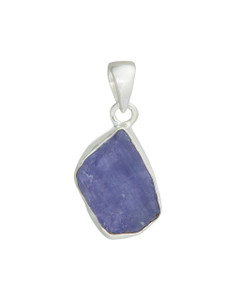 Tanzanite Pendant - Sterling Silver - Raw - No.507