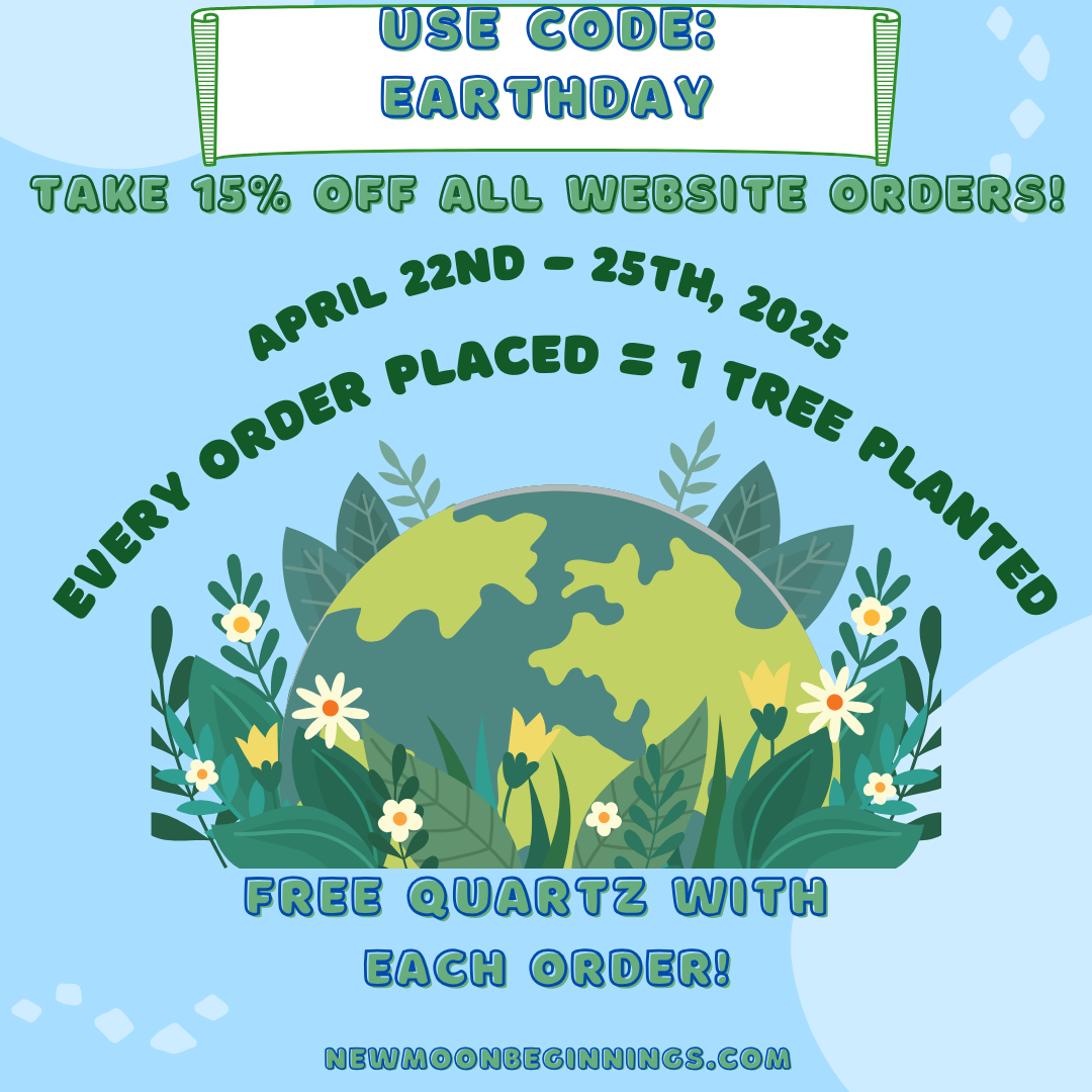 Earth Day Sale. 15% Off sitewide, Free Quartz Gift, 1 Tree planted per order. Ends April 25th, 2025.