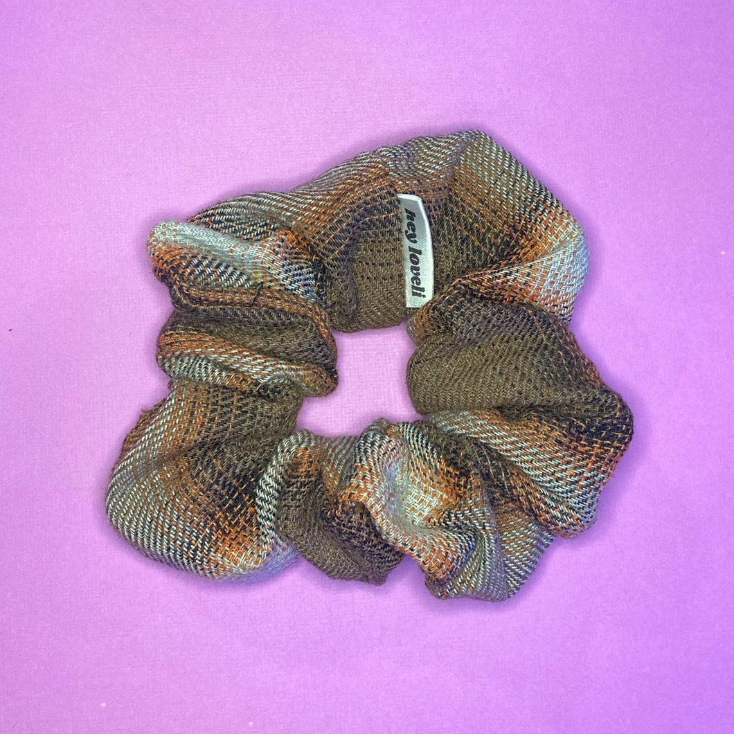 Brown Pattern CL Scrunchie