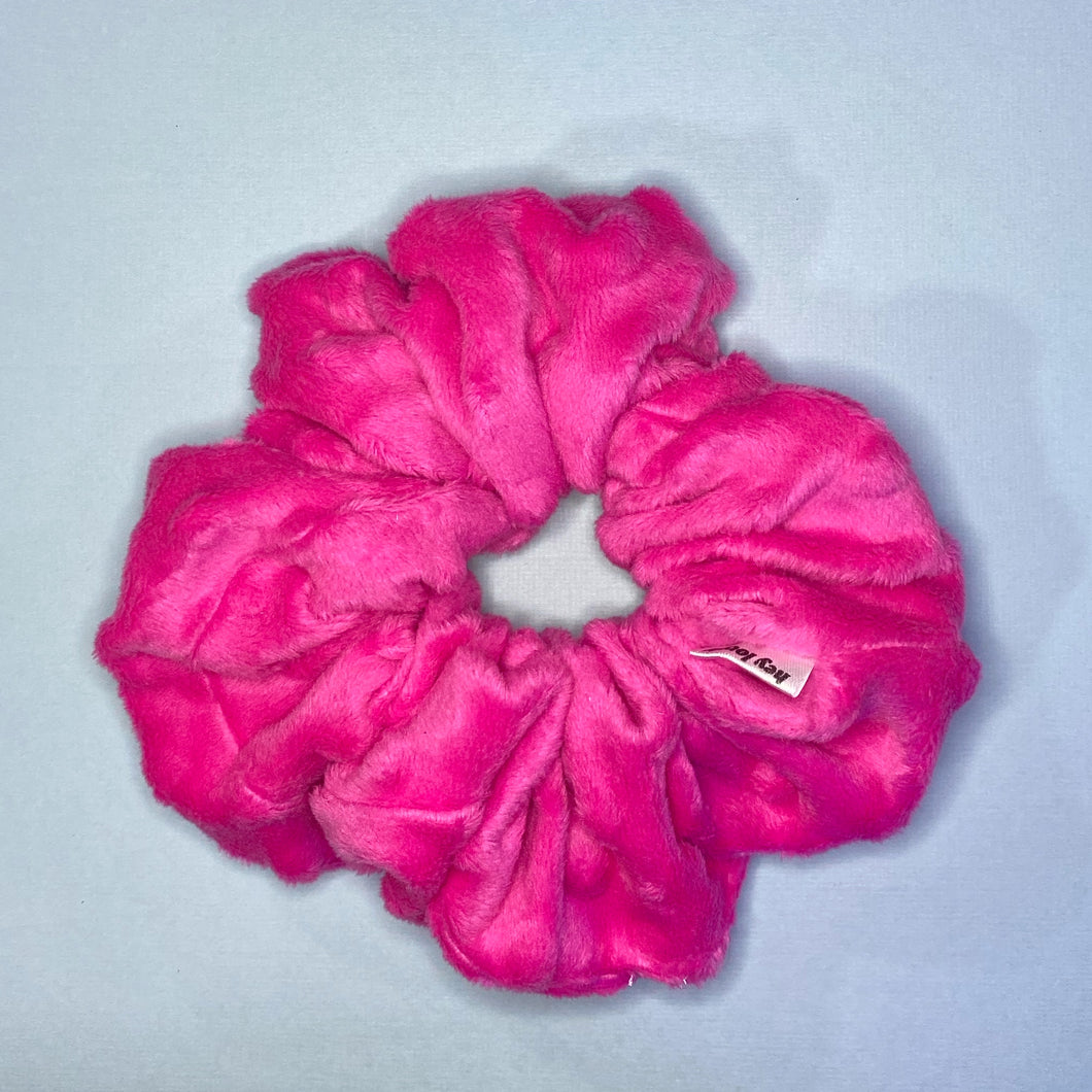 Hot Pink Mink XL Scrunchie