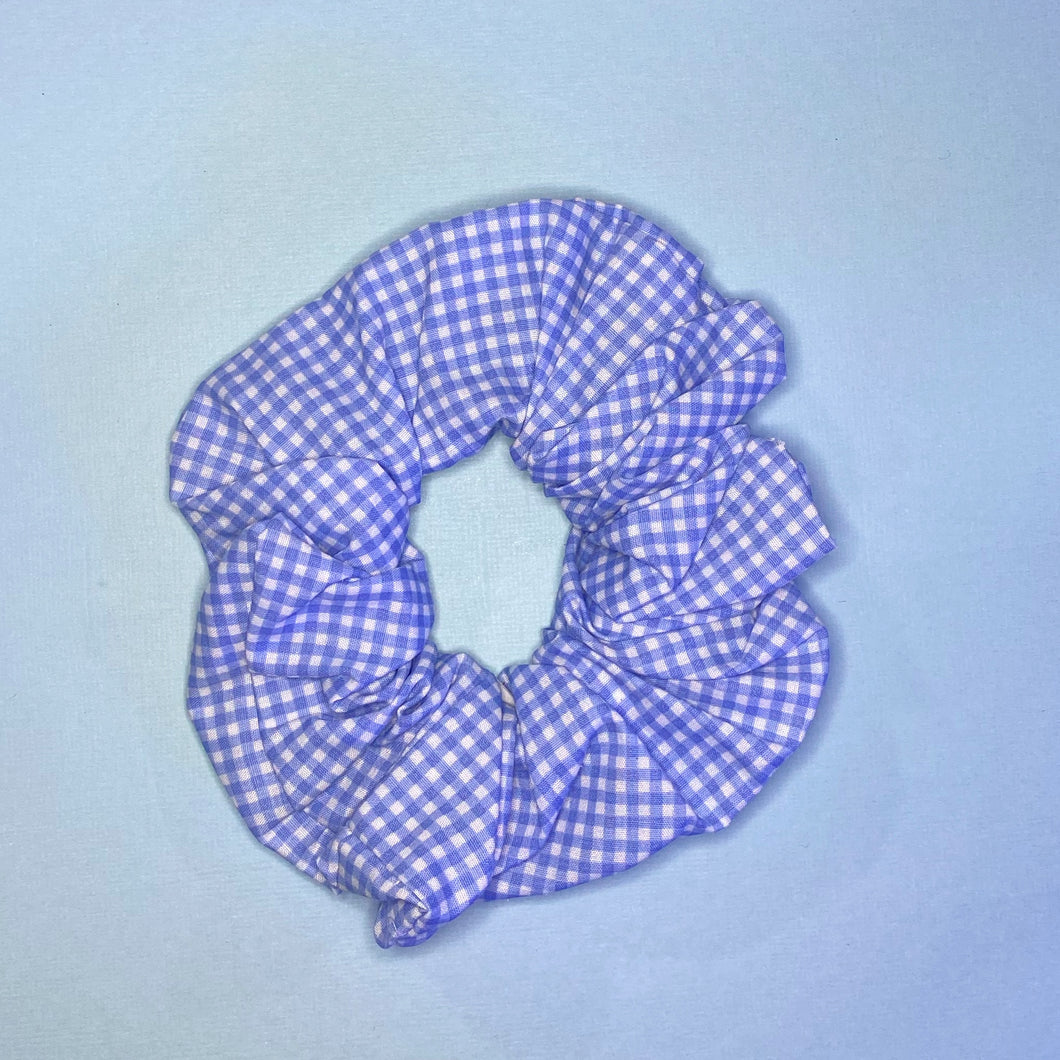 Blue Gingham XL Scrunchie