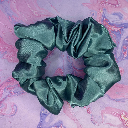 Sage Satin Regular Scrunchie